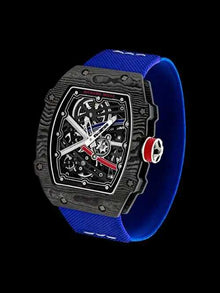 Tonneau Skeleton Automatic Watch | Luxury Sport Design