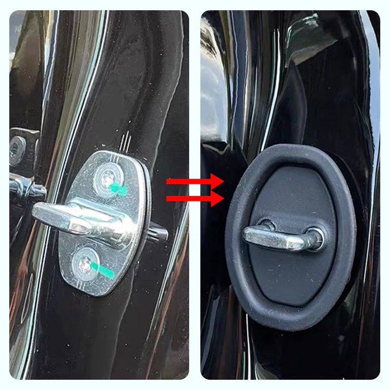 Car Door Lock Silicone Covers