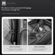Car seat organizer seam storage box with a large space