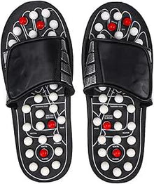 Message Slippers, Rotating Acupressure Foot Massager