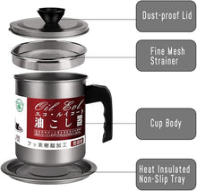 Stainless Steel Oil Filter Pot with Tray