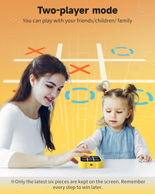 Tic Tac Toe Bolt Game, Electronic 4-in-1 Handheld Puzzle Game Console
